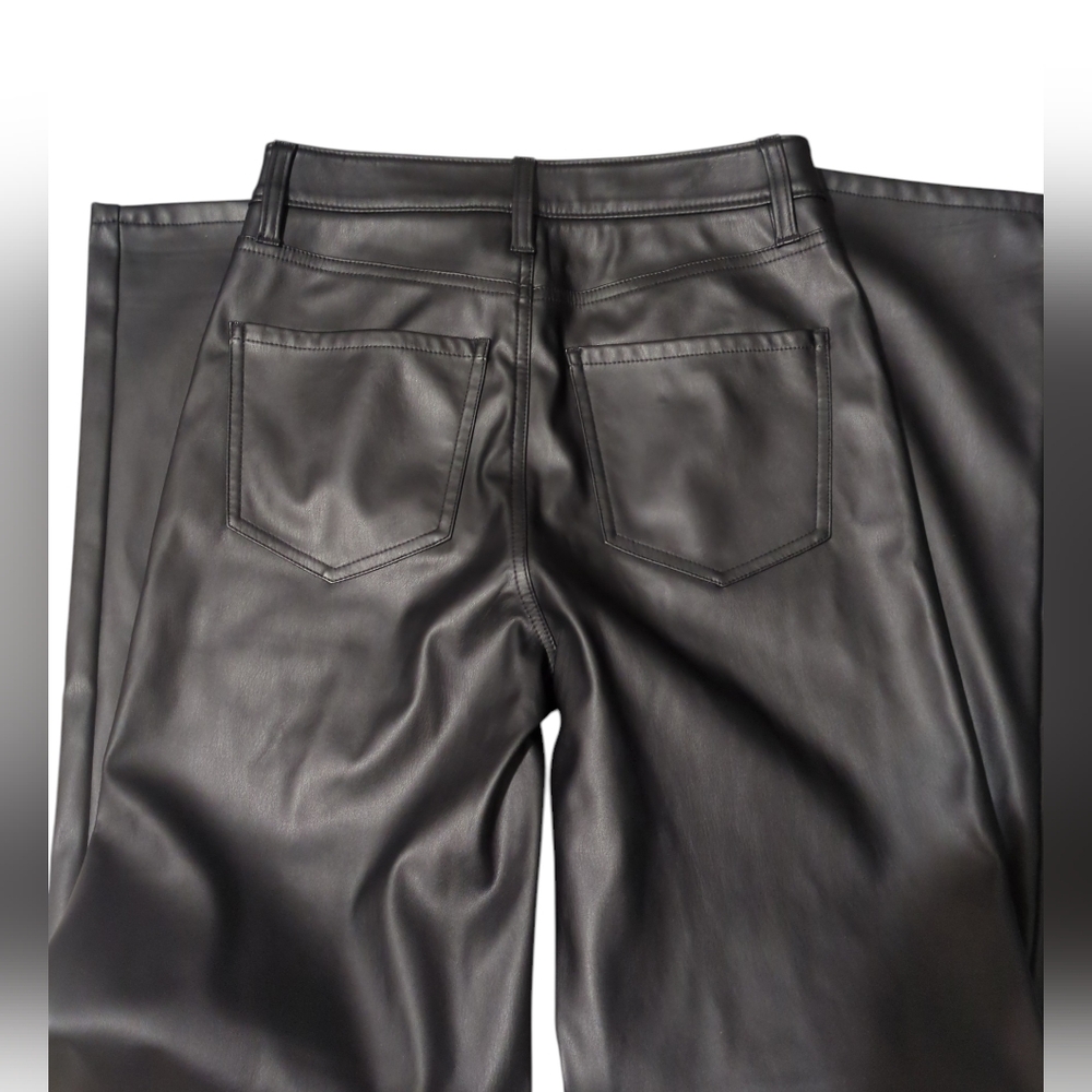DAZE Black Faux Leather Pants Size  24 - Picture 6 of 8